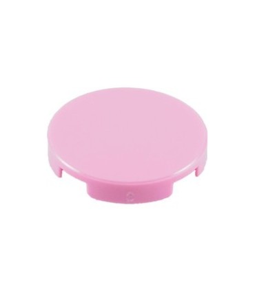 Bright Pink Tile, Round 2 x 2 with Bottom Stud Holder
