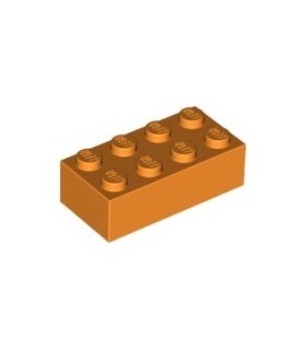 Orange Brick 2 x 4