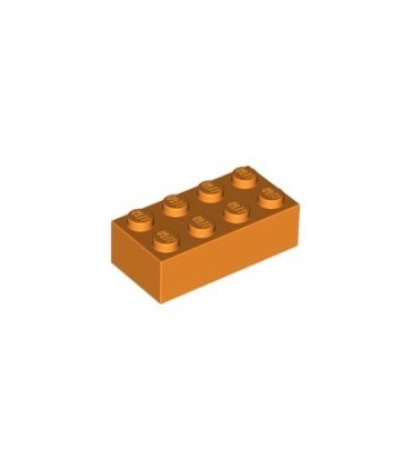 Orange Brick 2 x 4