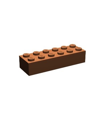 Reddish Brown Brick 2 x 6