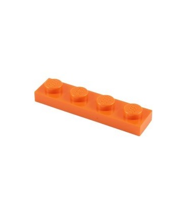 Orange Plate 1 x 4