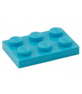 Medium Azure Plate 2 x 3