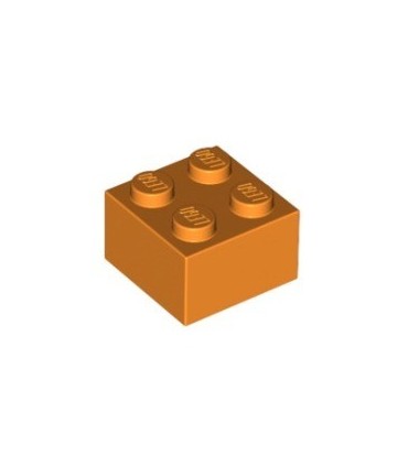 Orange Brick 2 x 2