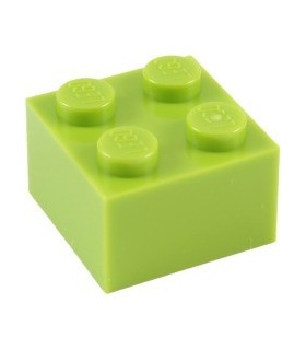 Lime Brick 2 x 2