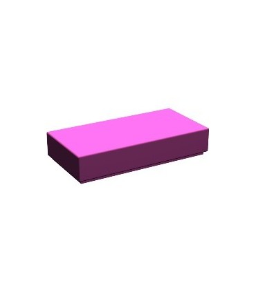 Magenta Tile 1 x 2