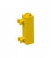 Yellow Brick, Modified 1 x 1 x 3 with 2 Clips Vertical - Hollow Stud