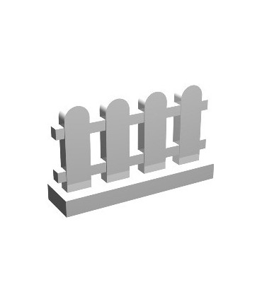 White Fence 1 x 4 x 2 Paled (Picket)