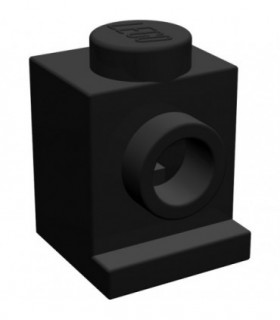 Black Brick, Modified 1 x 1 with Headlight
