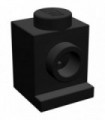 Black Brick, Modified 1 x 1 with Headlight