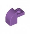 Medium Lavender Brick, Modified 1 x 2 x 1 1/3 with Curved Top