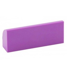 Medium Lavender Brick, Modified 1 x 4 x 1 1/3 No Studs, Curved Top