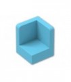 Medium Azure Panel 1 x 1 x 1 Corner