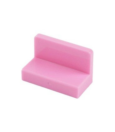 Bright Pink Panel 1 x 2 x 1 with Rounded Corners