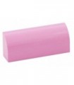 Bright Pink Brick, Modified 1 x 4 x 1 1/3 No Studs, Curved Top