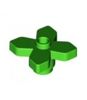 Bright Green Plant Flower 2 x 2 Leaves - Angular