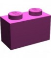Magenta Brick 1 x 2
