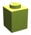 Lime Brick 1 x 1
