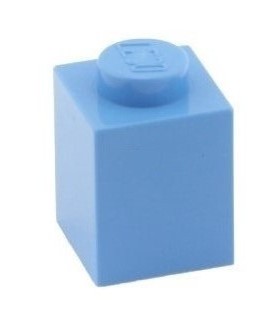 Medium Blue Brick 1 x 1