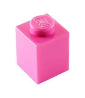 Dark Pink Brick 1 x 1