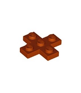 Dark Orange Plate 3 x 3 Cross