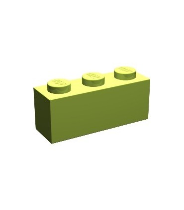 Lime Brick 1 x 3
