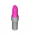 Dark Pink Friends Accessories Lipstick with Light Bluish Gray Handle