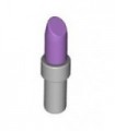 Medium Lavender Friends Accessories Lipstick with Light Bluish Gray Handle