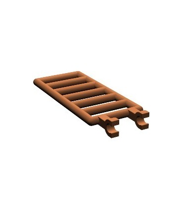 Reddish Brown Bar 7 x 3 with Double Clips (Ladder)
