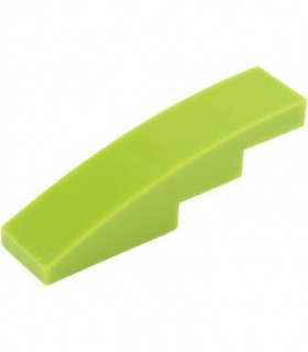 Lime Slope, Curved 4 x 1 No Studs