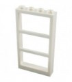 White Window 1 x 4 x 6 Frame with 3 Panes