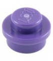 Dark Purple Plate, Round 1 x 1 Straight Side