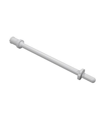 Light Bluish Gray Bar 8L with Stop Rings and Pin (Technic, Figure Accessory Ski Pole) - Flat End