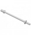 Light Bluish Gray Bar 8L with Stop Rings and Pin (Technic, Figure Accessory Ski Pole) - Flat End