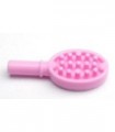 Bright Pink Friends Accessories Hair Brush with Heart on Reverse