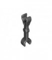 Black Arm Mechanical, Straight with Clips at 90 degrees