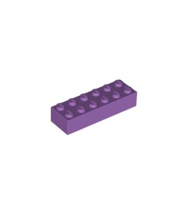 Medium Lavender Brick 2 x 6