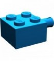 Blue Brick, Modified 2 x 2 with Pin and No Axle Hole