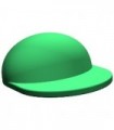 Green Minifig, Headgear Cap - Long Flat Bill