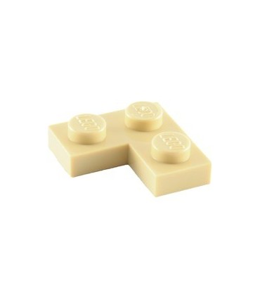 Tan Plate 2 x 2 Corner