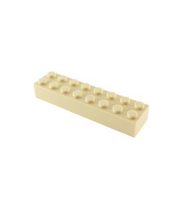 Tan Brick 2 x 8