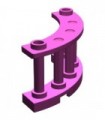 Magenta Fence Spindled 4 x 4 x 2 Quarter Round with 2 Studs