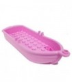 Bright Pink Boat, 14 x 5 x 2 with Oarlocks and 2 Hollow Inside Studs