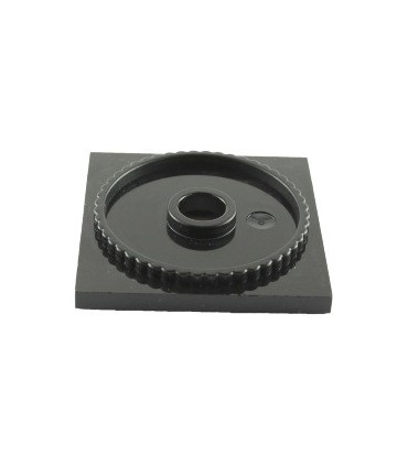 Black Turntable 4 x 4 Square Base, Locking