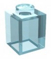 Trans-Light Blue Brick 1 x 1