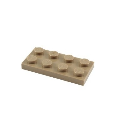 Dark Tan Plate 2 x 4