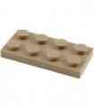 Dark Tan Plate 2 x 4