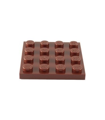 Reddish Brown Plate 4 x 4