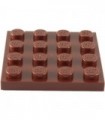 Reddish Brown Plate 4 x 4