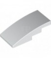 White Slope, Curved 4 x 2 No Studs