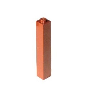 Reddish Brown Brick 1 x 1 x 5 - Solid Stud
